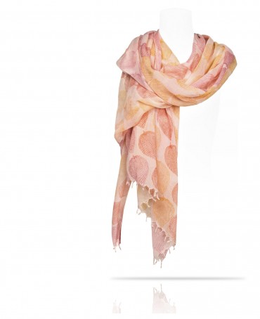 Палантин Унисекс HAND.W40-FEUILLE/ROSE